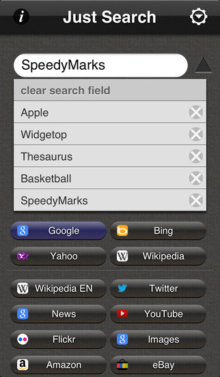 Just Search - Free screenshot 3