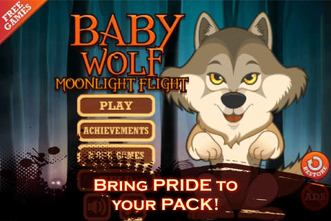 Baby Wild Wolf - Moonlight Jungle Flight Adventure - náhled