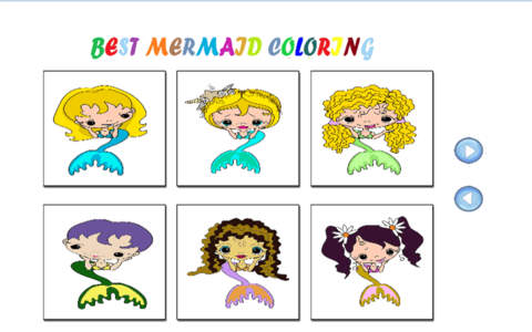 best mermaid coloring - náhled