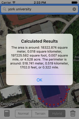 LandAreaCalculator - náhled