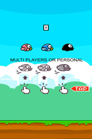 Flappy 3 Players Colorful - náhled