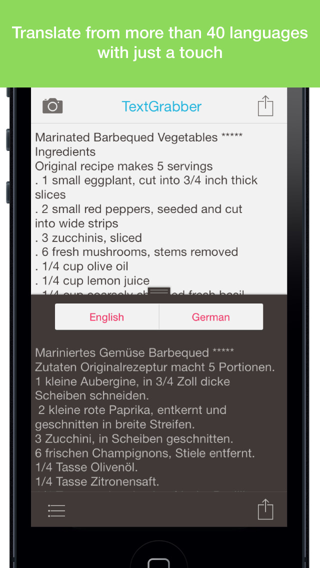 TextGrabber scan and translate screenshot 3