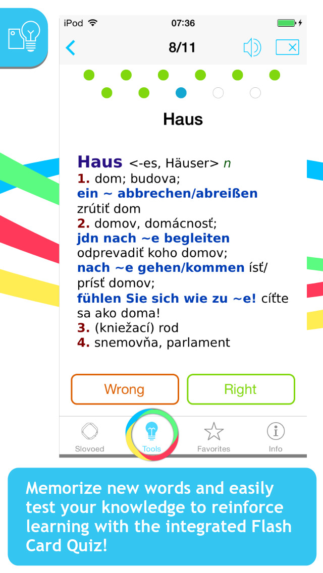 German <-> Slovak Slovoed Compact talking dictionary screenshot 4