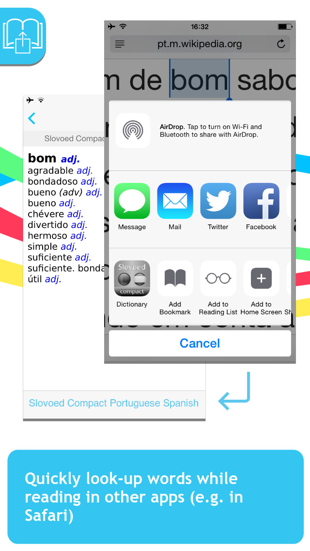 Spanish <-> Portuguese Slovoed Compact talking dictionary screenshot 3
