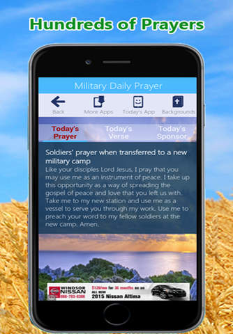 Military Prayer App - náhled