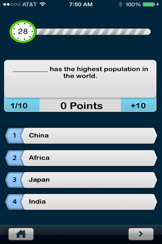 LearnAboutCountriesFactsQuiz - náhled