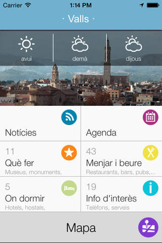 Valls APP - náhled