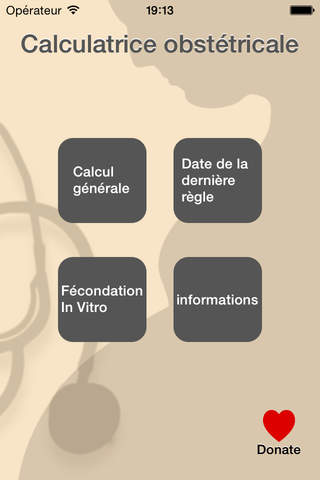 Calculatrice obstétrique - náhled
