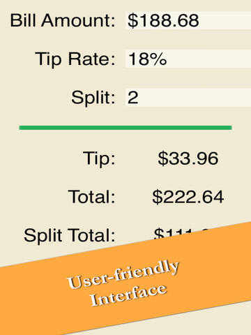 Calculate Tip - Easy Restaurant Gratuity Calculator Free screenshot 5