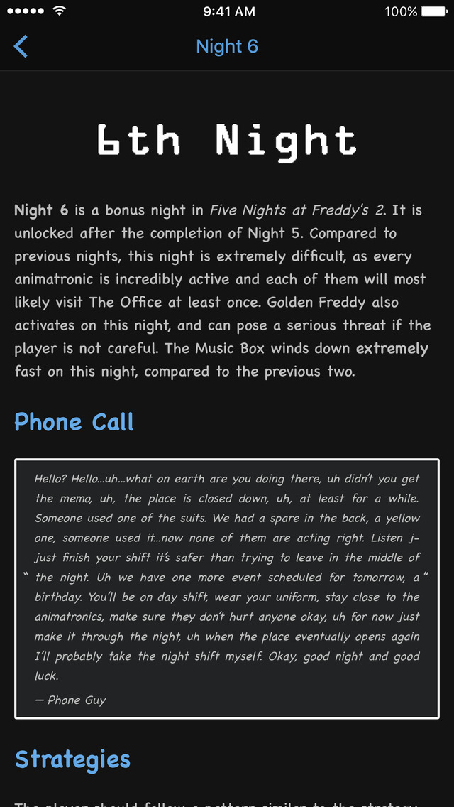 Night 5 (FNaF2), Five Nights at Freddy's Wiki