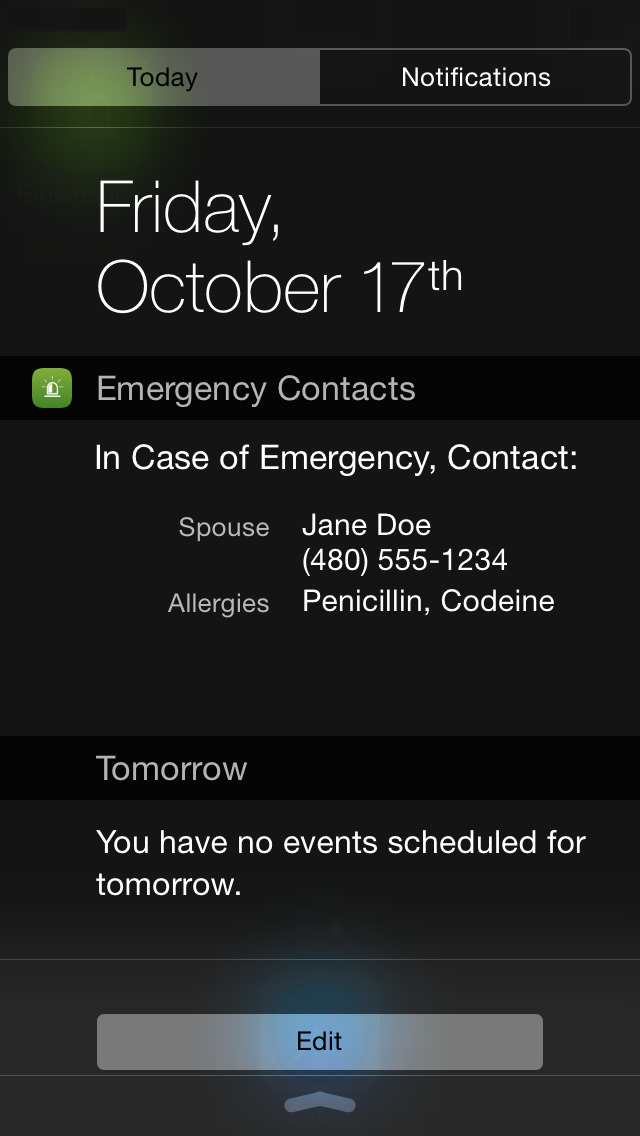 Emergency Contacts, an ICE Widget Apps 148Apps