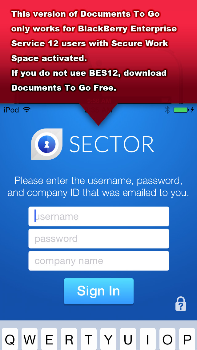 Documents To Go® - for BES12 image #1