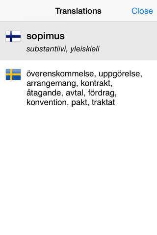 Suomi - ruotsi - suomi sanakirja - náhled