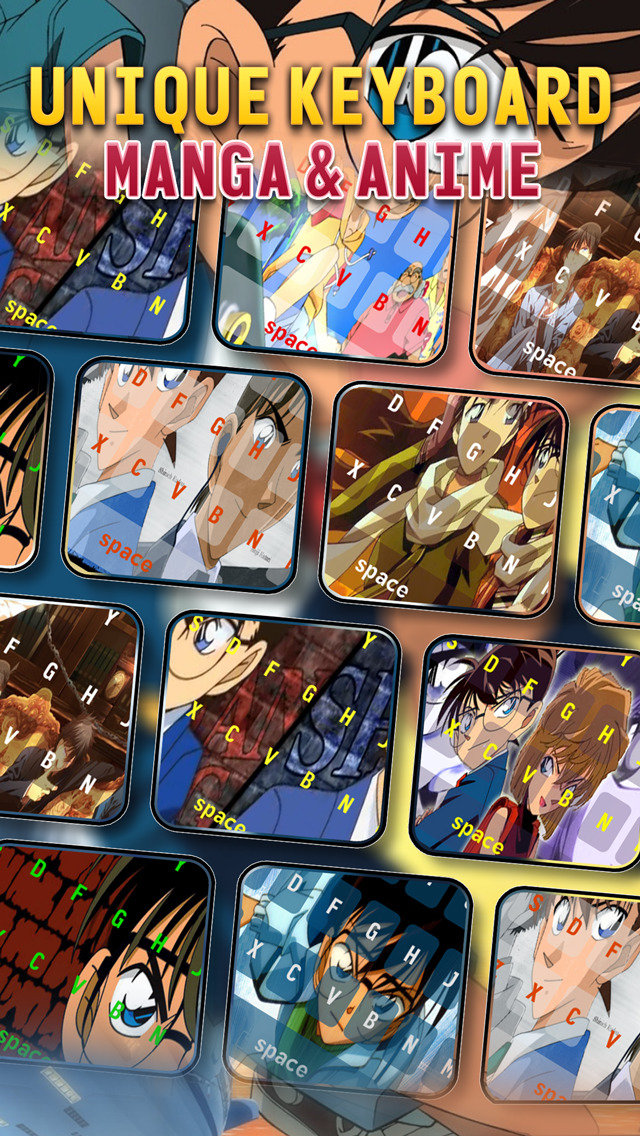 KeyCCM – Manga & Anime : Custom Color & Wallpaper Keyboard Themes For Detective Conan Edition screenshot 1
