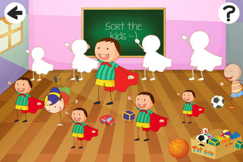 A Sort By Size Game for Children: Learn and Play w - náhled