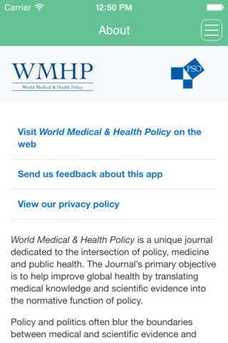 World Medical & Health Policy - náhled
