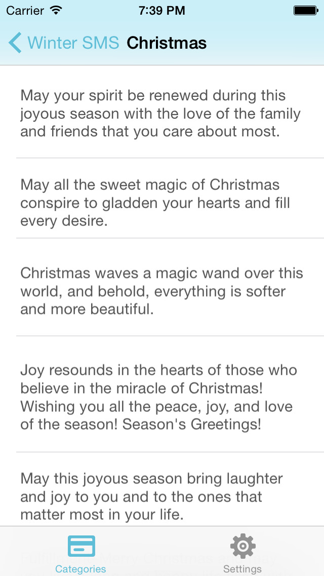 Winter SMS Quotes - Christmas and New Year Messages screenshot 2