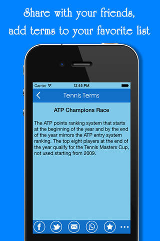 Tennis Terms - náhled