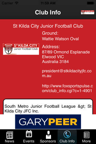 St Kilda City Junior Football Club - náhled