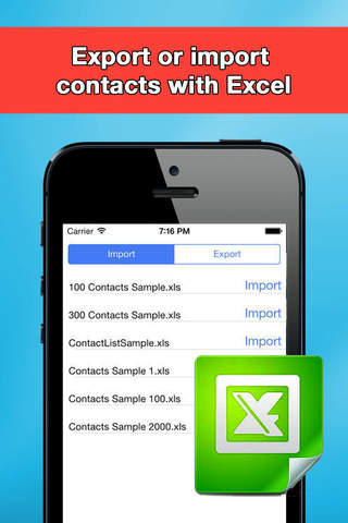 Contacts Backup - Data Export and Import - náhled