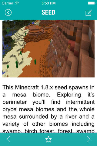 Seeds for Minecraft - Ultimate Guide with Seed Des - náhled