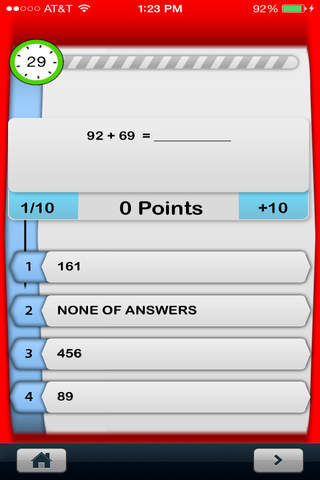 MathElementaryAdditionQuiz - náhled