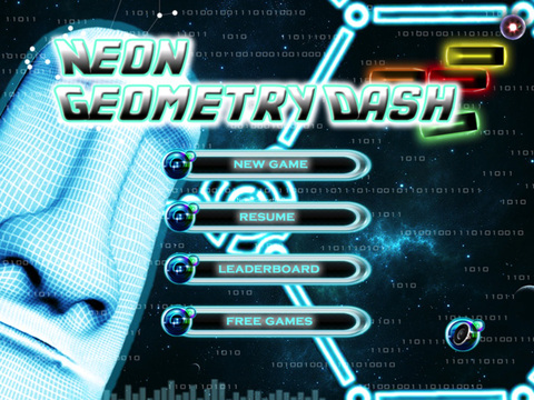 A Neon Geometry Dash screenshot 10