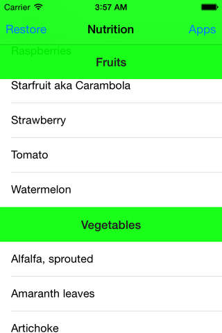 Nutrition Fact - náhled