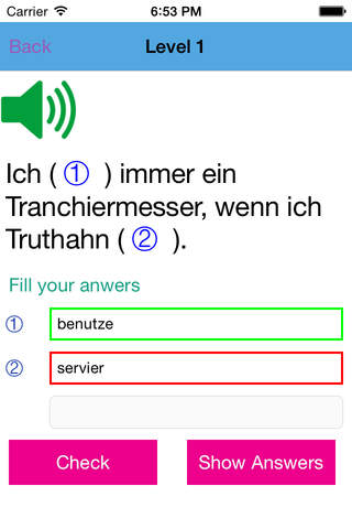 TyGonDE - German Listen Practice Free - náhled