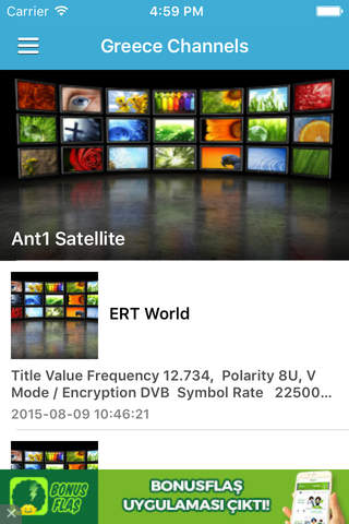 Greece TV Channels Sat Info - náhled