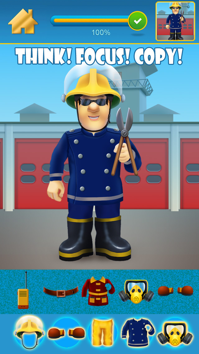 Fireman and Policeman Junior City Heroes - Copy and Draw Fire Rescue Maker Free Game screenshot 2