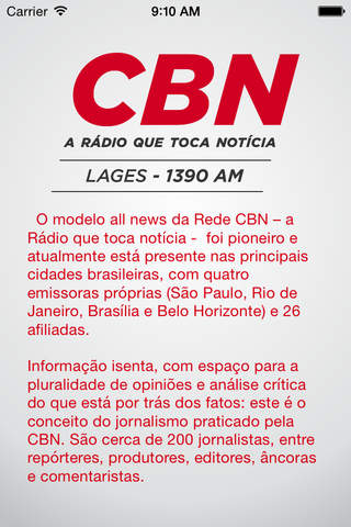 CBN Lages - náhled