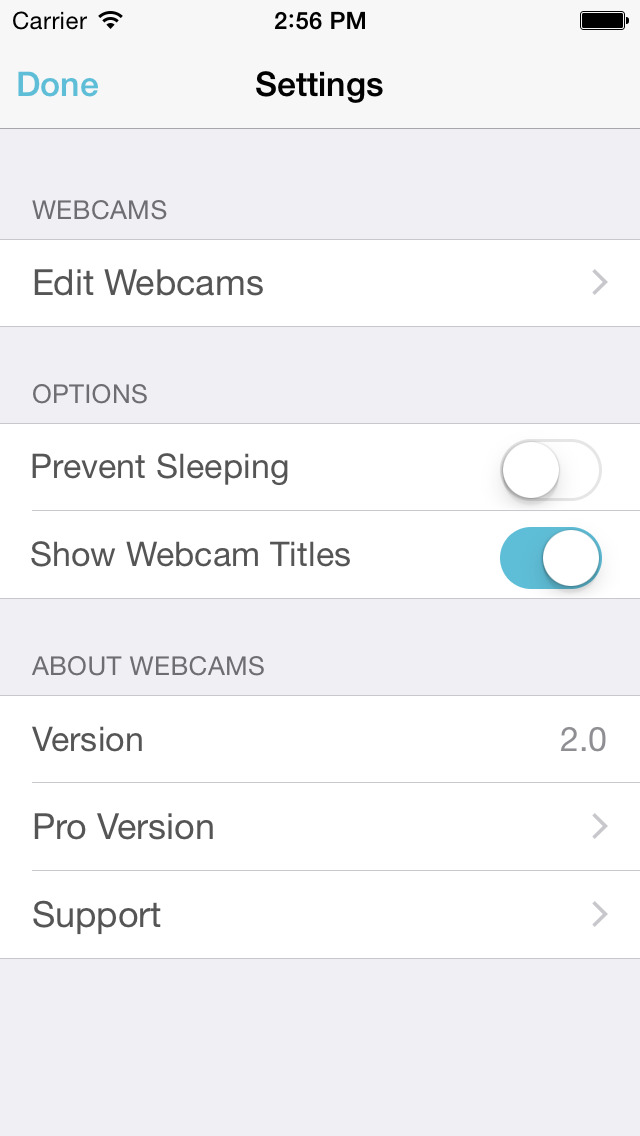 Webcams Lite - watch your Cams screenshot 4