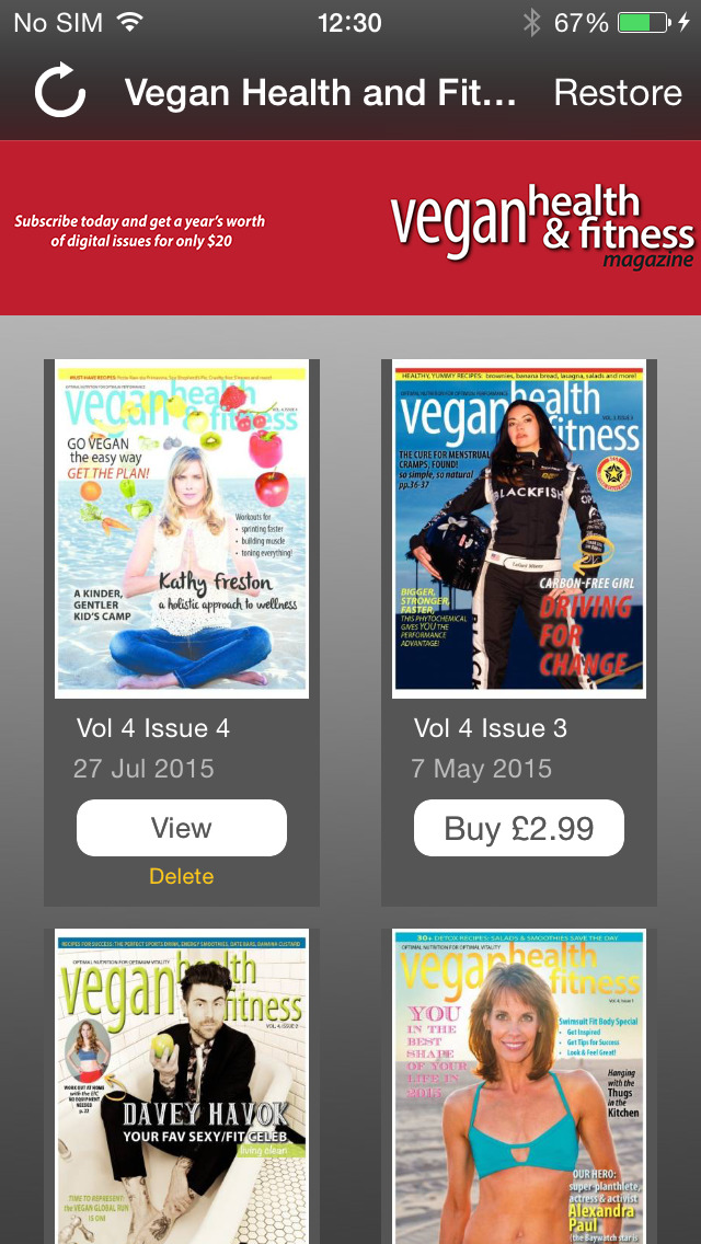 Vegan Health & Fitness Mag Apps 148Apps