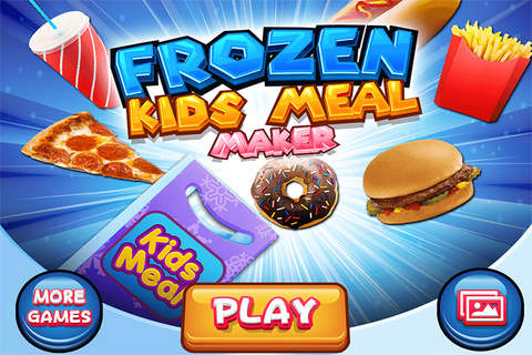 Kids Meal Maker Winter Ice Season - Frozen Food Ga - náhled
