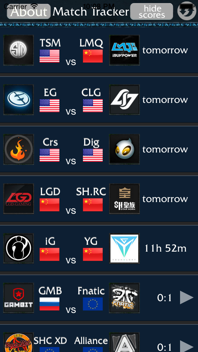 Insta LoL LCS Schedule for League of Legends Apps 148Apps