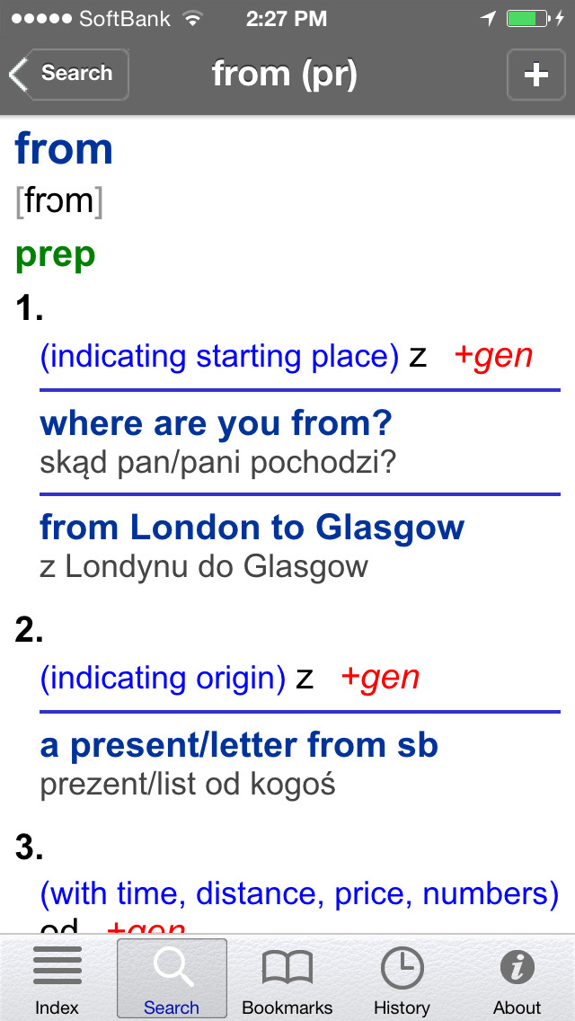 Collins Polish <-> English Dictionary (UniDict®) - travel dictionary with phrasebook screenshot 2