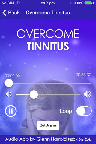 Overcome Tinnitus Self-Hypnosis by Glenn Harrold - náhled