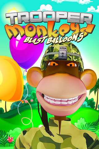 Crazy Trooper Monkeys Blast Balloons - náhled