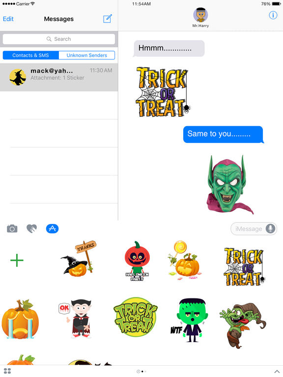 HalloweenMoji - Halloween Stickers for iMessage screenshot 9