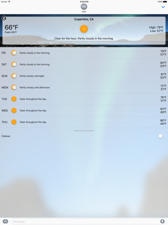 Weather for Messages screenshot 6