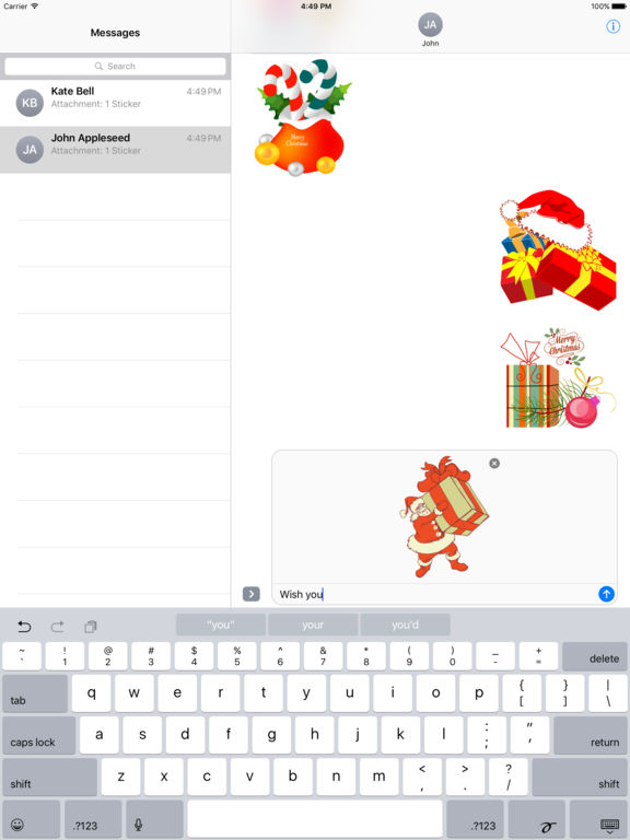 GiftMoji - Christmas Gift Stickers for iMessage screenshot 5