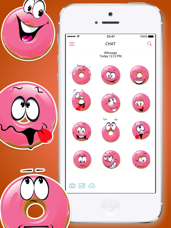 Donuts Emoticons Stickers screenshot 3