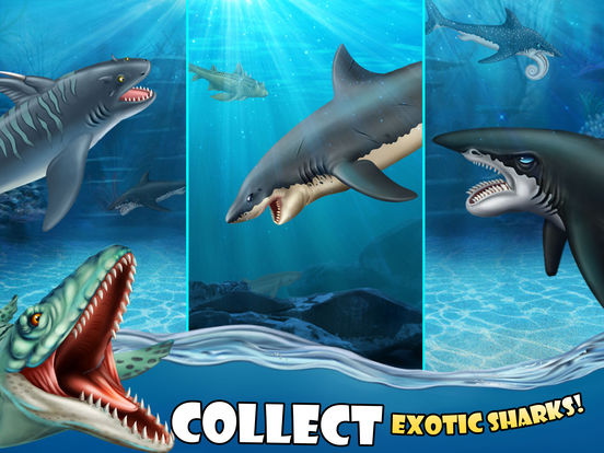 Shark World: Sharks & Jurassic sea animal fighting games screenshot