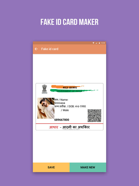 Fake Id Maker Online Aadhar Card